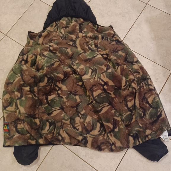 Aape by a bathing ape reversible sherpa jacket sz.large - Picture 4 of 11